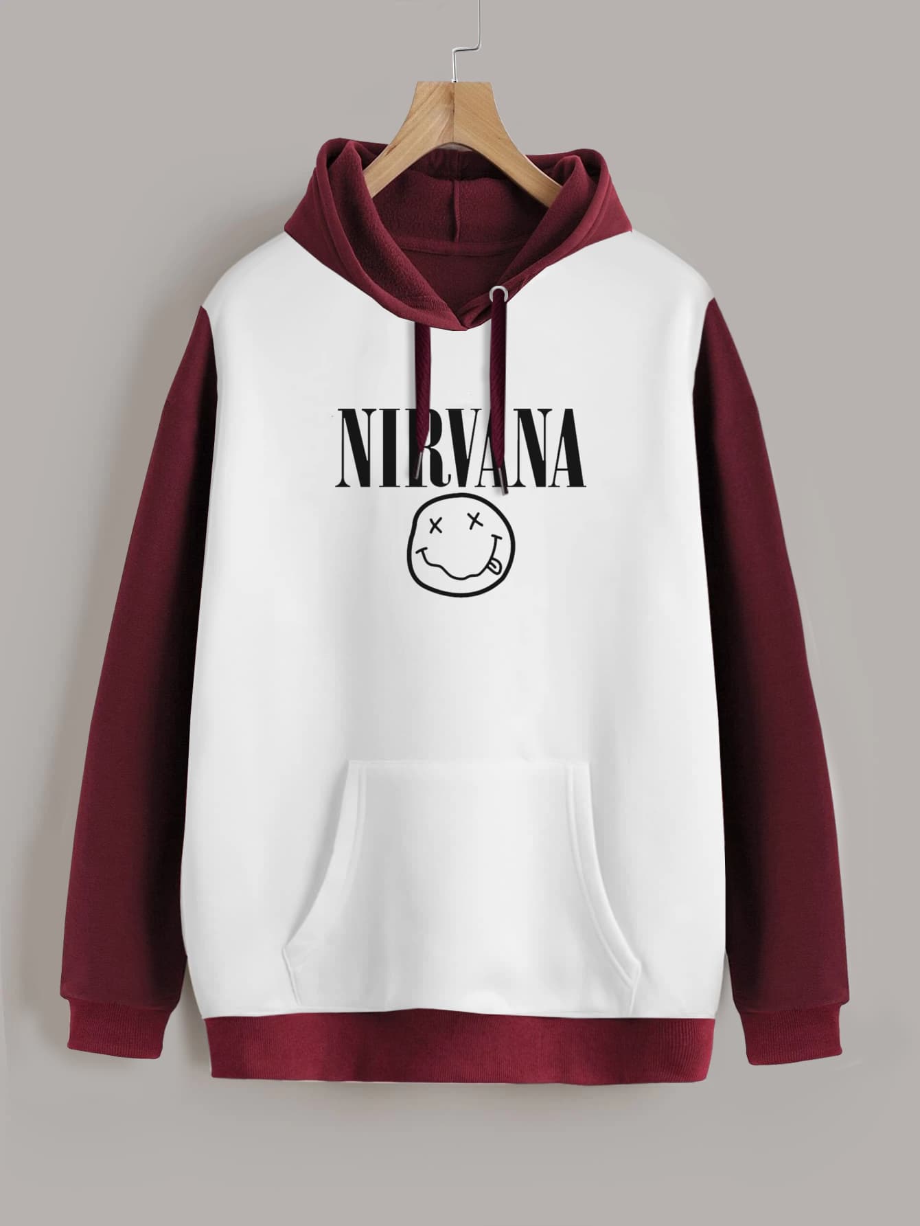 Buzo ancho hoodie Nirvana