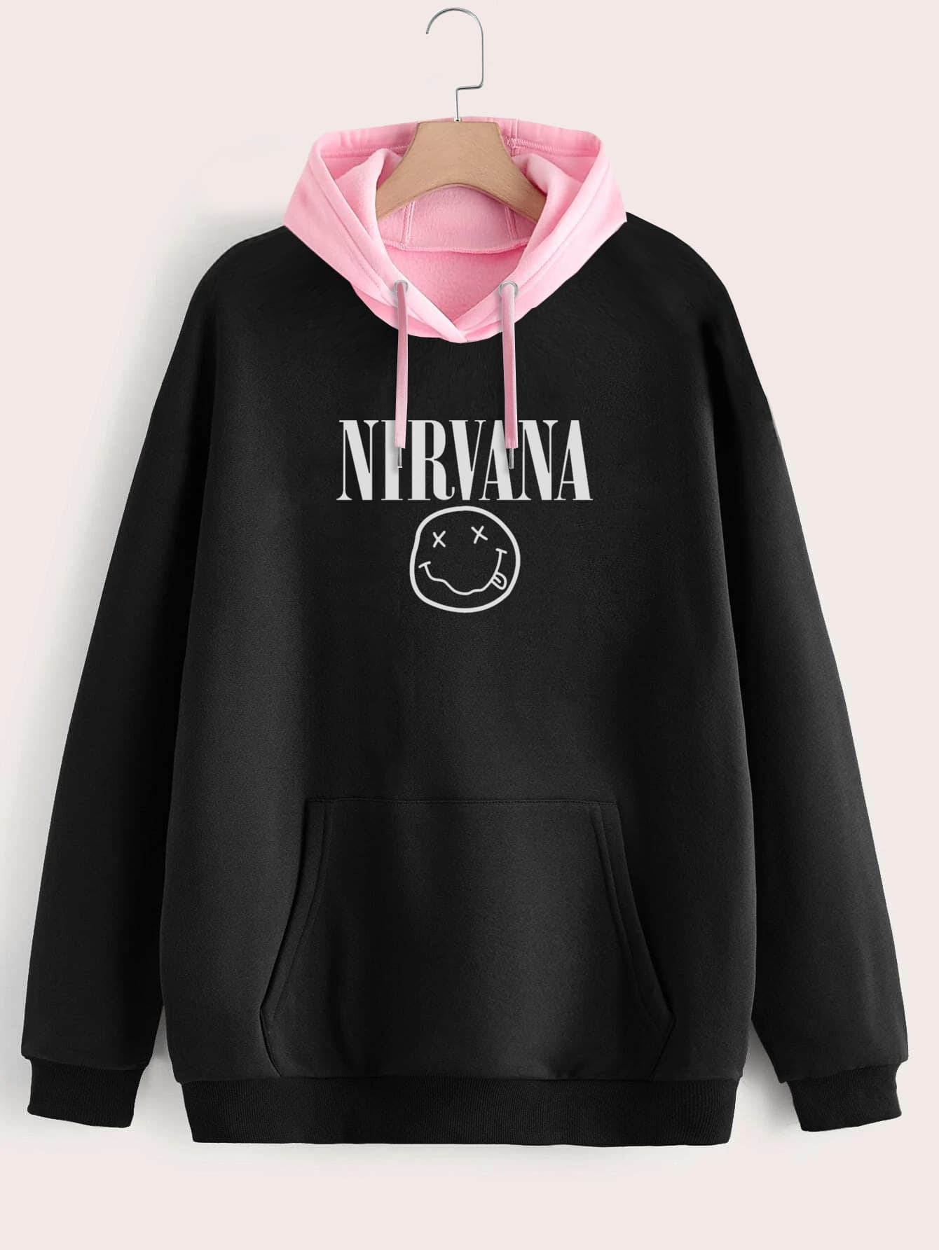 Buzo ancho hoodie Nirvana