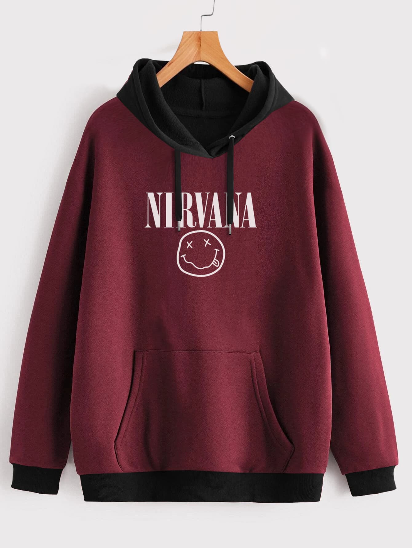 Buzo ancho hoodie Nirvana