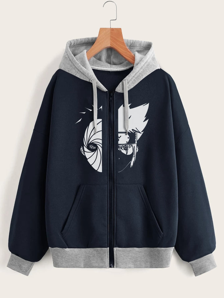 Buzo cremallera Obito Kakashi