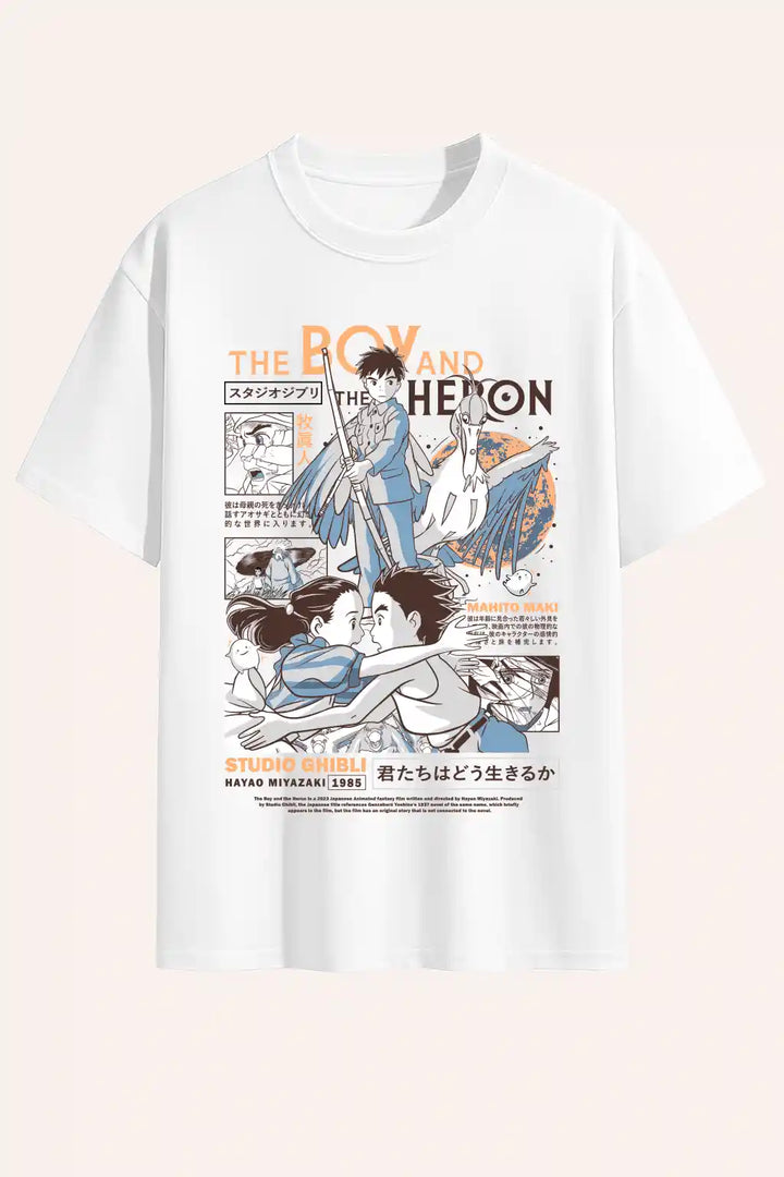 Camiseta el niño y la garza