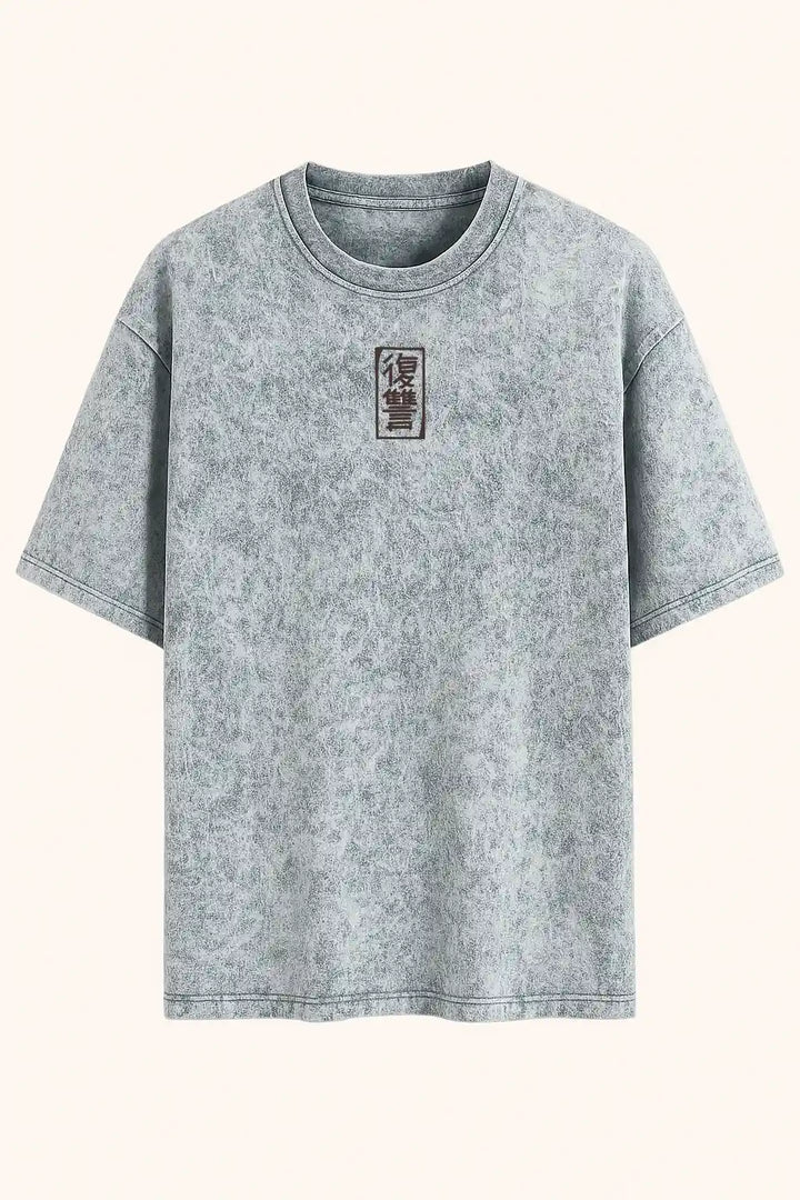 Camiseta acid wash sasuke dead shot