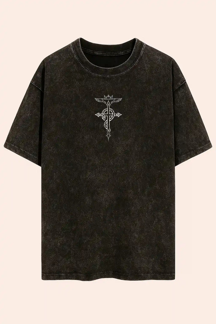 Camiseta acid wash edward elric