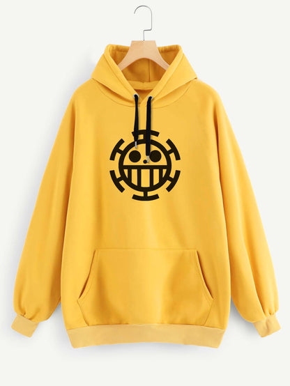Buzo ancho hoodie Trafalgar Law Logo