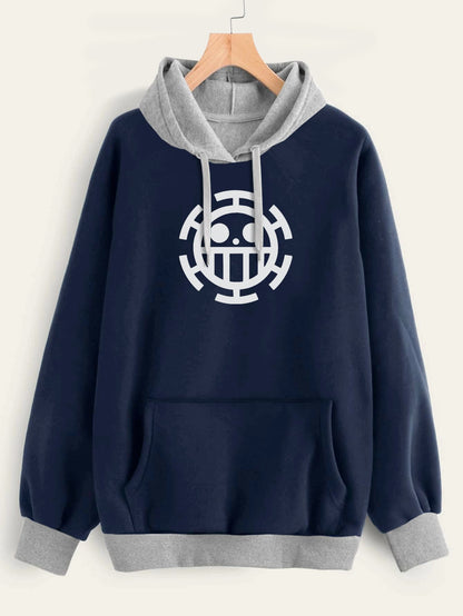Buzo ancho hoodie Trafalgar Law Logo
