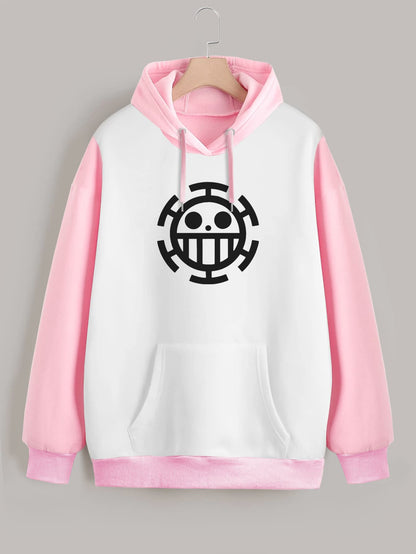 Buzo ancho hoodie Trafalgar Law Logo