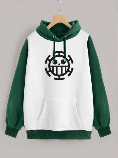 Buzo ancho hoodie Trafalgar Law Logo