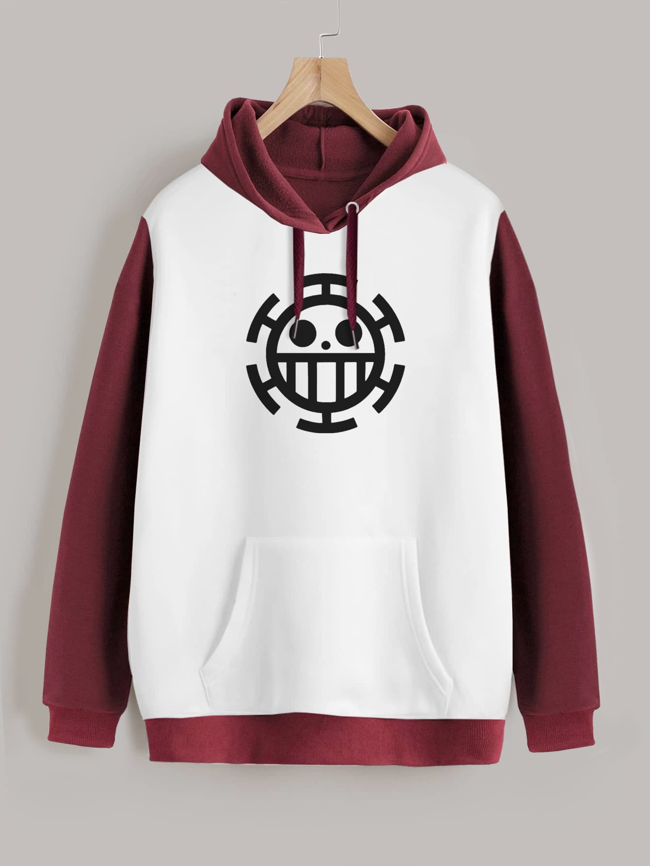 Buzo ancho hoodie Trafalgar Law Logo