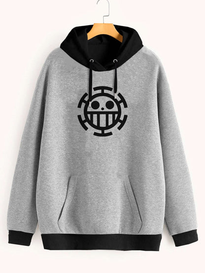 Buzo ancho hoodie Trafalgar Law Logo