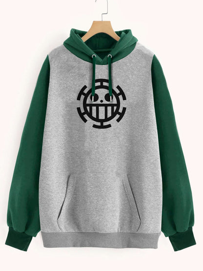 Buzo ancho hoodie Trafalgar Law Logo