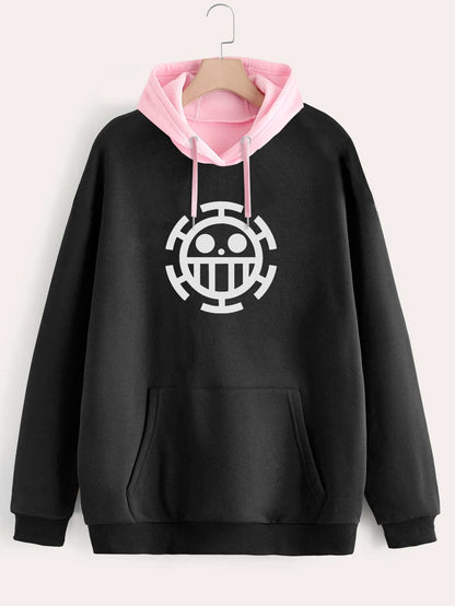 Buzo ancho hoodie Trafalgar Law Logo