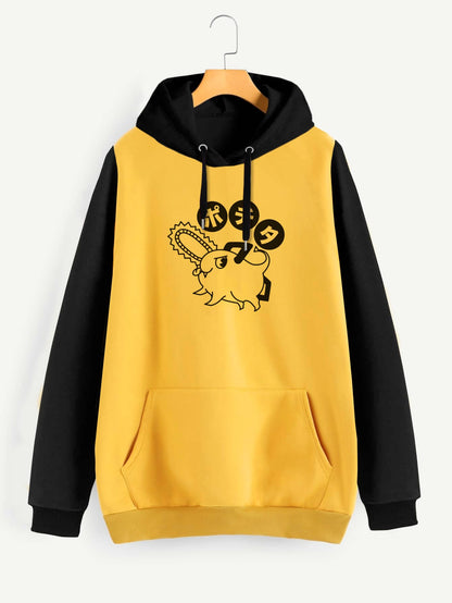 Buzo ancho hoodie Pochita