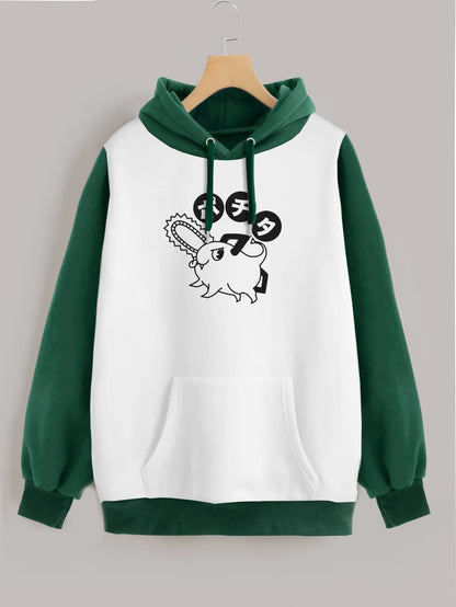 Buzo ancho hoodie Pochita