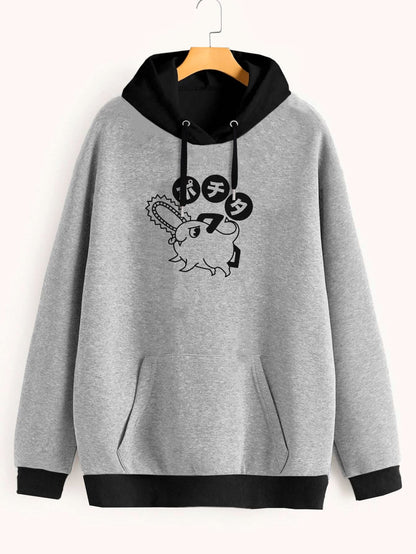 Buzo ancho hoodie Pochita