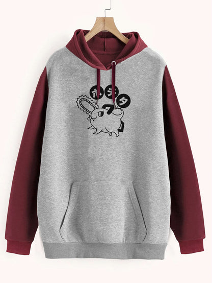Buzo ancho hoodie Pochita