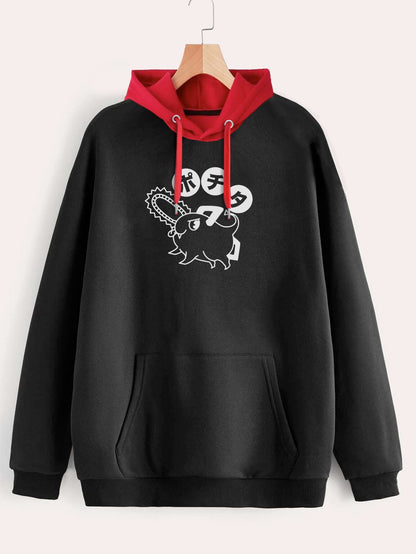 Buzo ancho hoodie Pochita