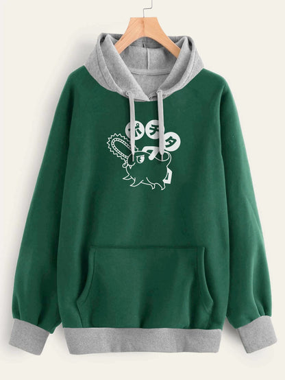Buzo ancho hoodie Pochita