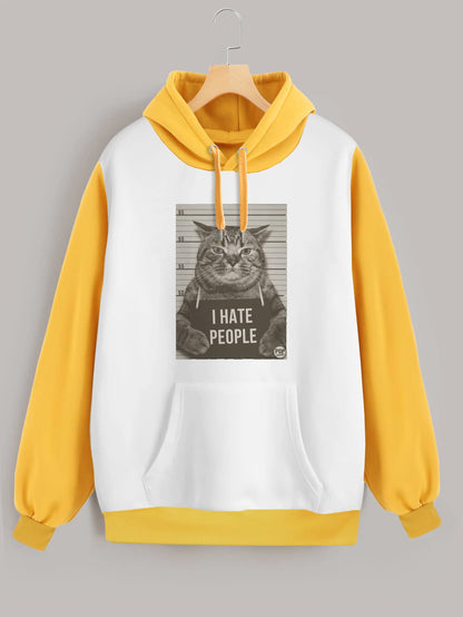 Buzo ancho hoodie I Hate People