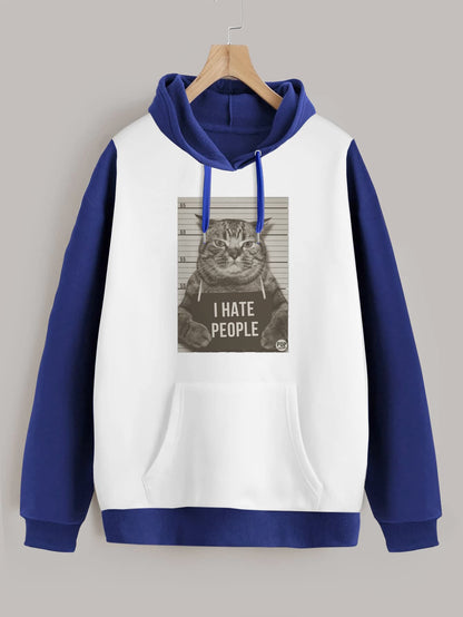 Buzo ancho hoodie I Hate People