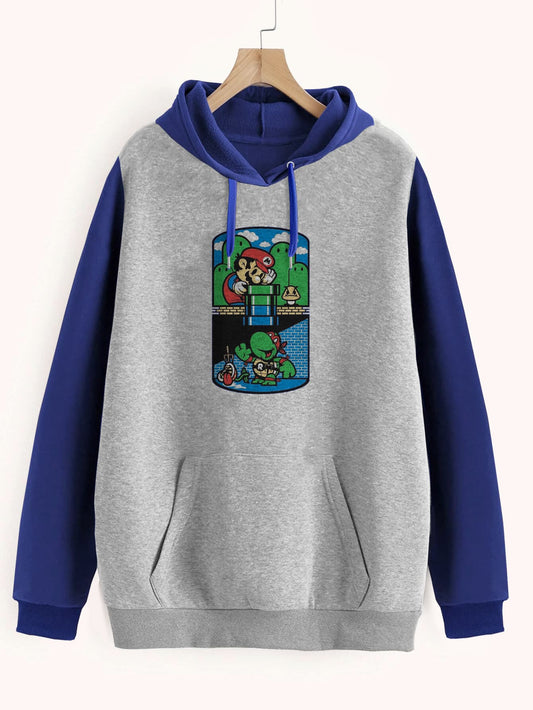 Buzo ancho hoodie Mario Tortugas Ninja