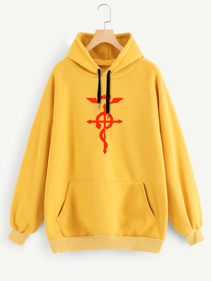Buzo ancho hoodie Flamel Fullmetal Alchemist