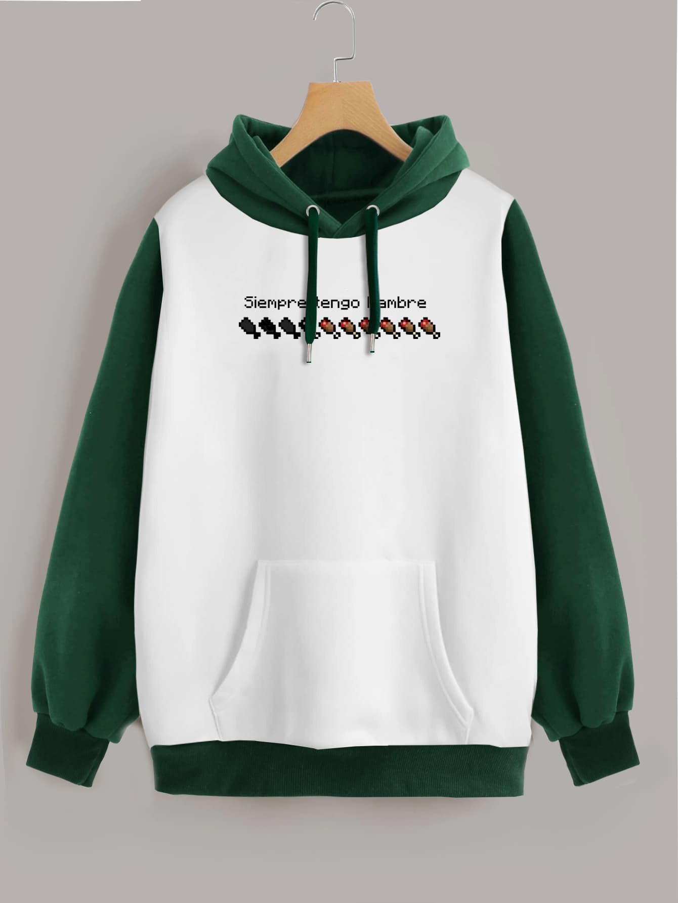 Buzo ancho hoodie Hambre Minecraft