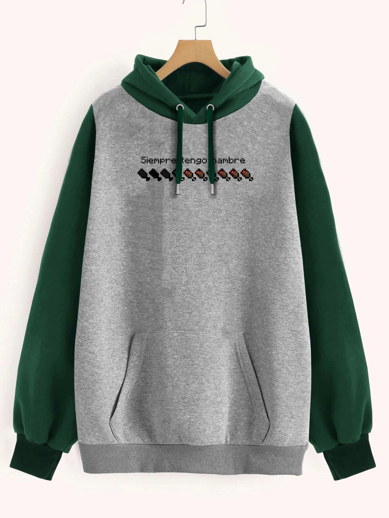 Buzo ancho hoodie Hambre Minecraft