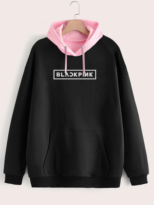 Buzo ancho hoodie Blackpink