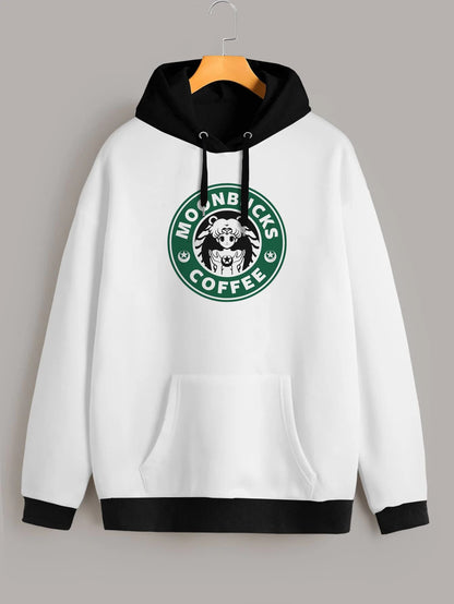 Buzo ancho hoodie Moonbucks Coffee
