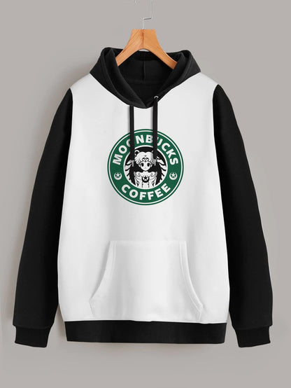 Buzo ancho hoodie Moonbucks Coffee