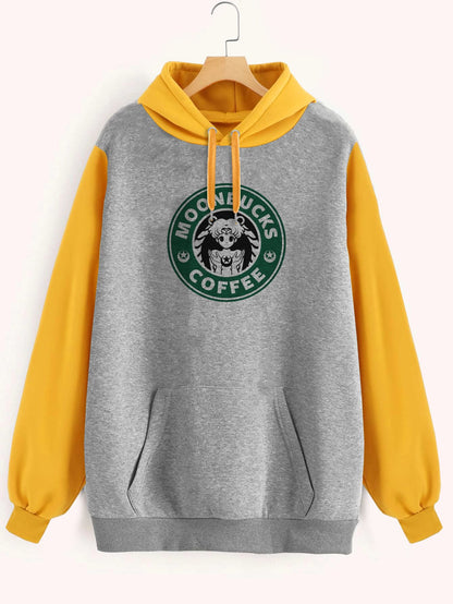 Buzo ancho hoodie Moonbucks Coffee