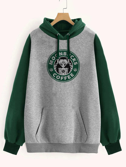 Buzo ancho hoodie Moonbucks Coffee