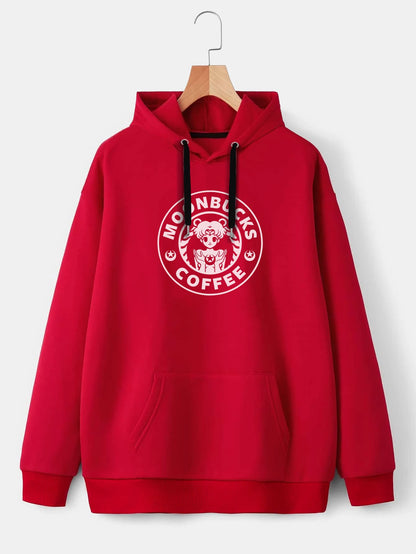 Buzo ancho hoodie Moonbucks Coffee