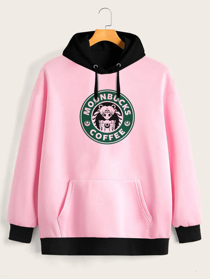Buzo ancho hoodie Moonbucks Coffee