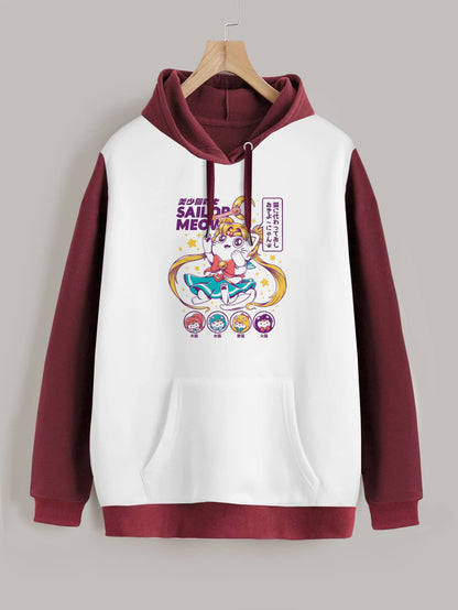 Buzo ancho hoodie Sailor Meow