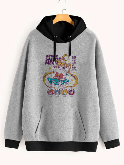 Buzo ancho hoodie Sailor Meow