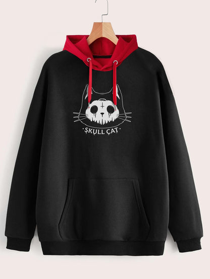 Buzo ancho hoodie Skullcat