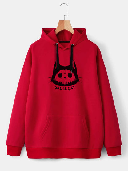 Buzo ancho hoodie Skullcat