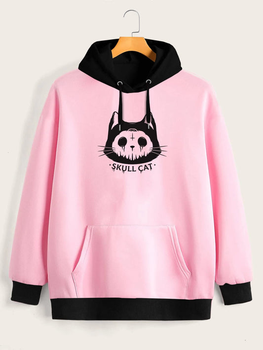 Buzo ancho hoodie Skullcat