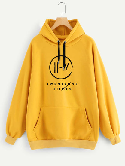 Buzo ancho hoodie Twenty One Pilots