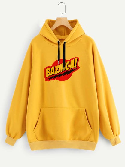 Buzo ancho hoodie Bazinga Big Bang Theory