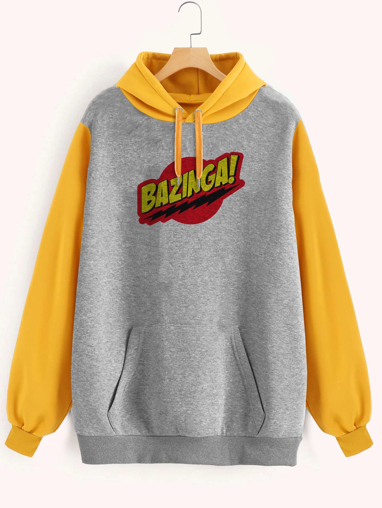 Buzo ancho hoodie Bazinga Big Bang Theory