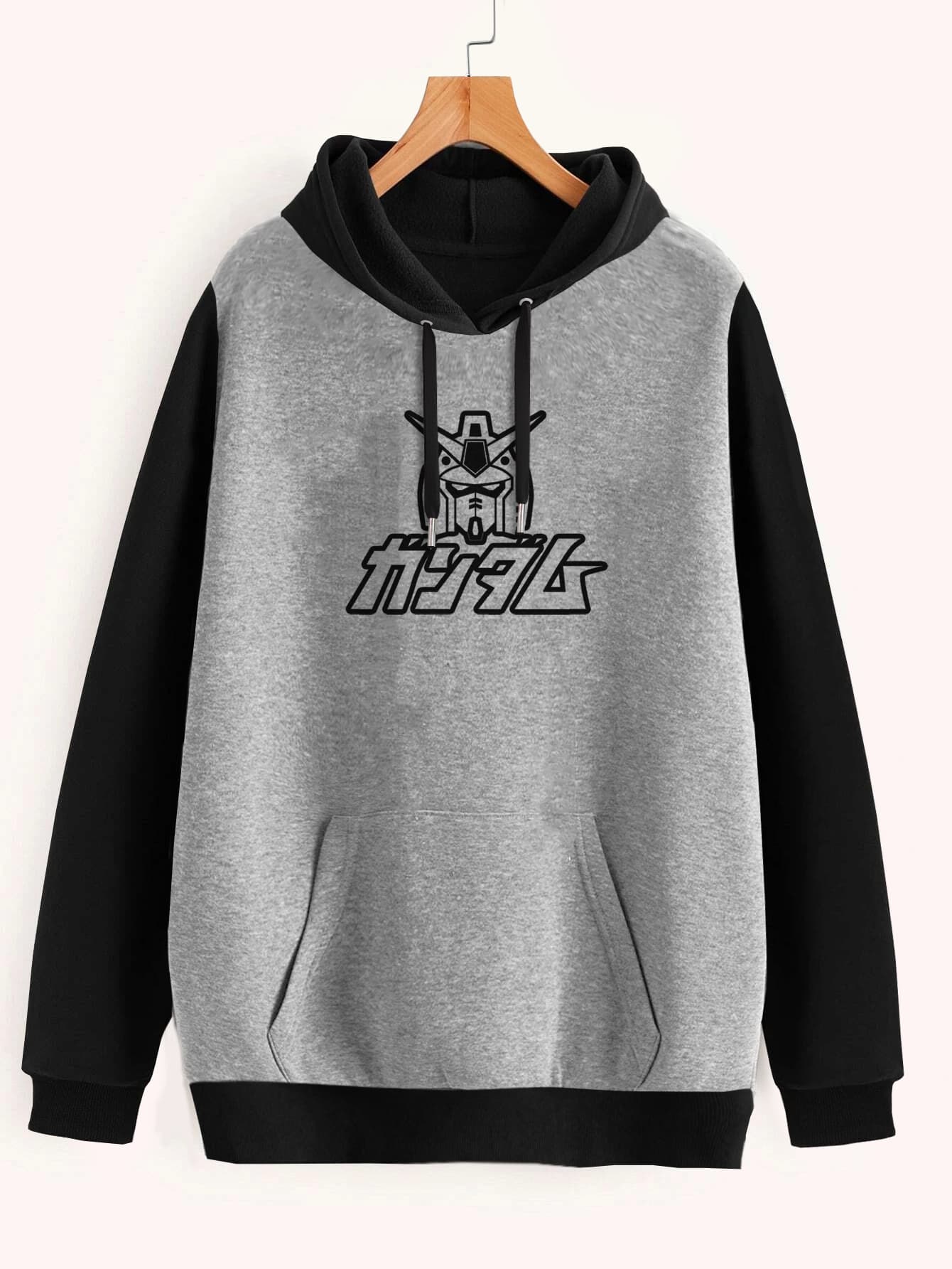 Buzo ancho hoodie Gundam