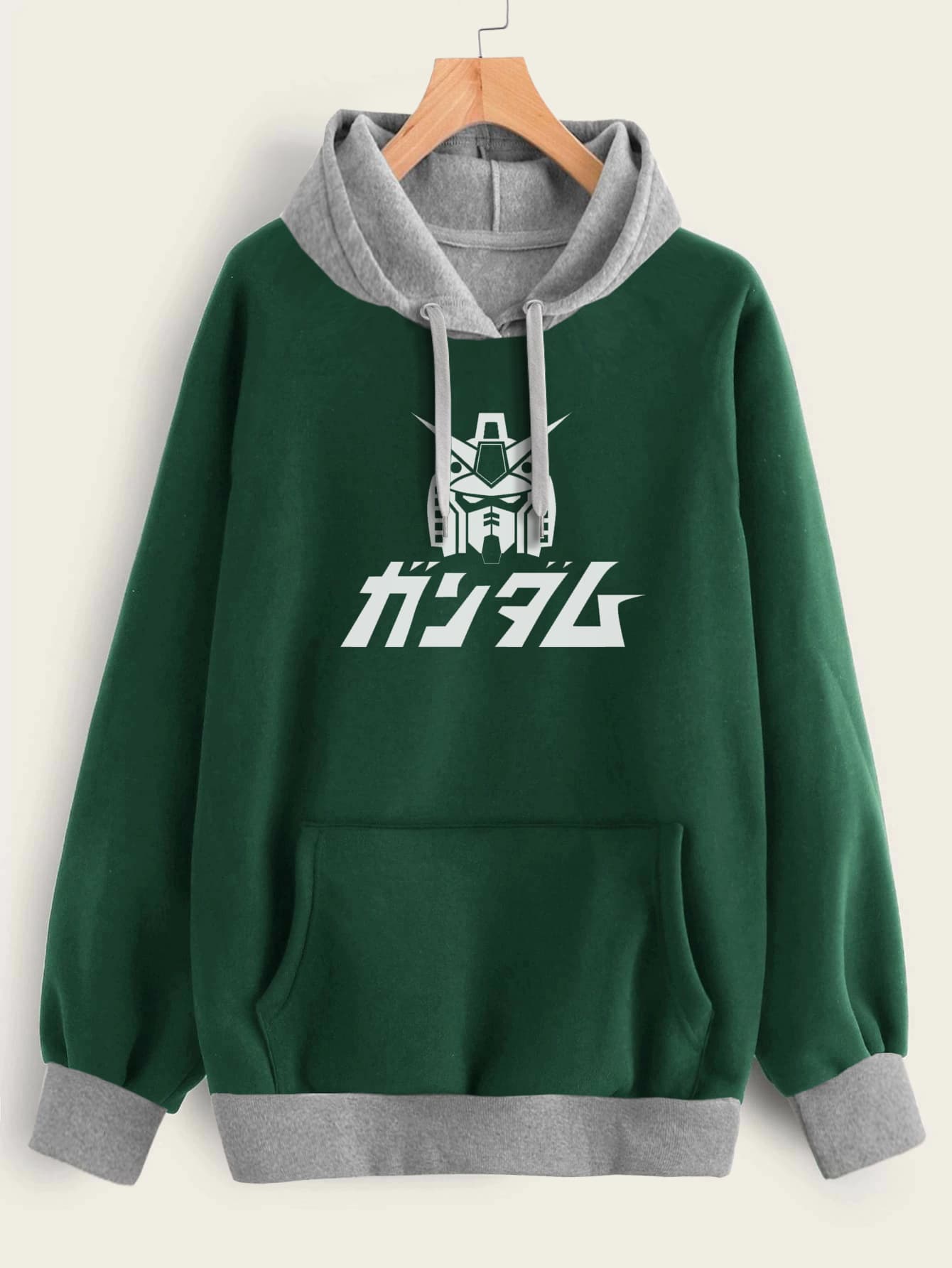 Buzo ancho hoodie Gundam