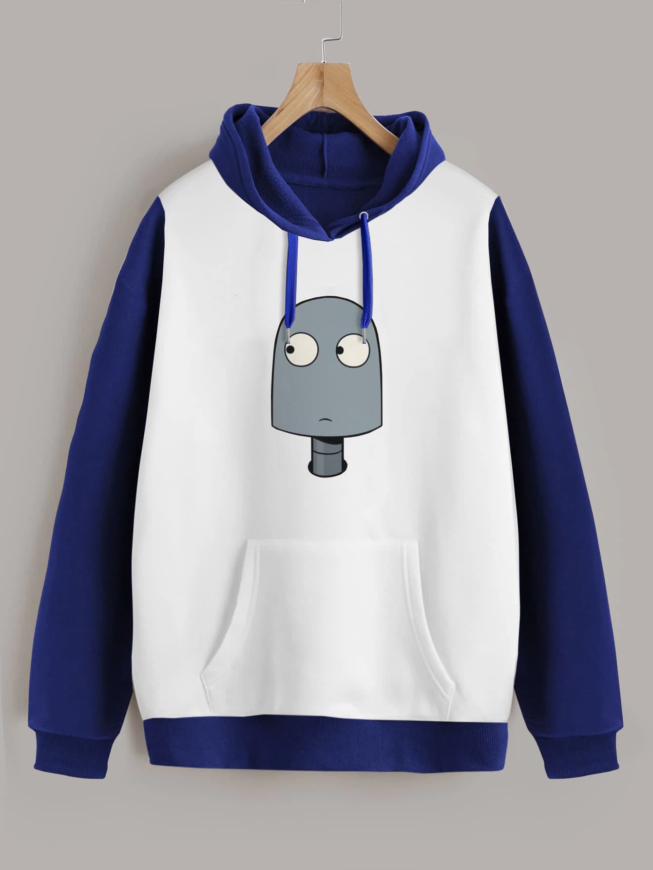 Buzo ancho hoodie Robot Amigo