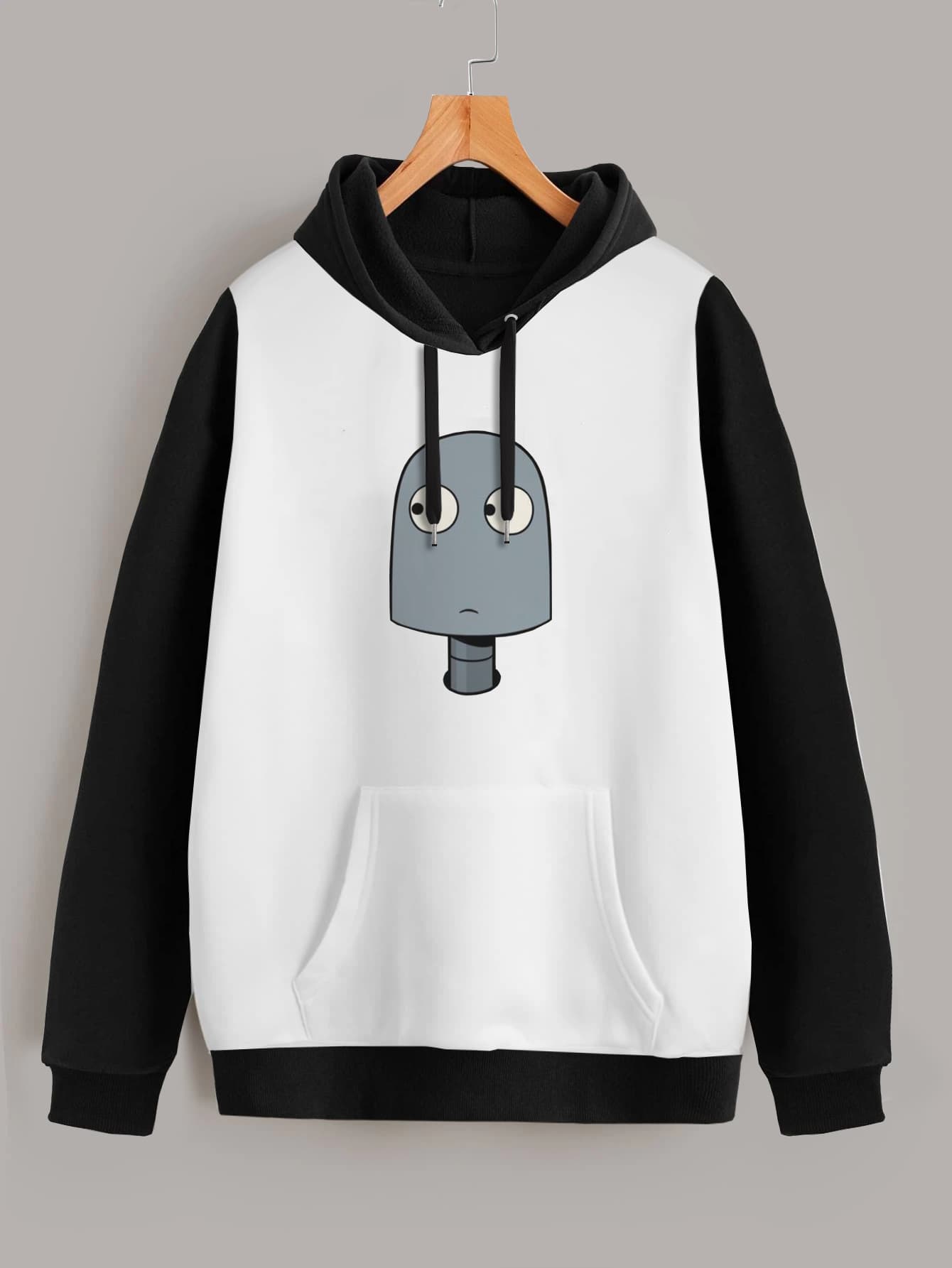 Buzo ancho hoodie Robot Amigo