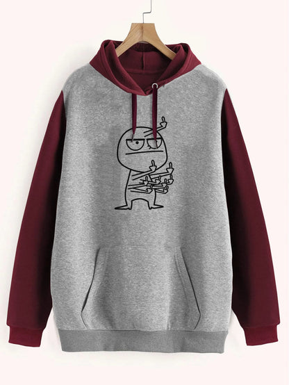 Buzo ancho hoodie Middle Finger Maniac