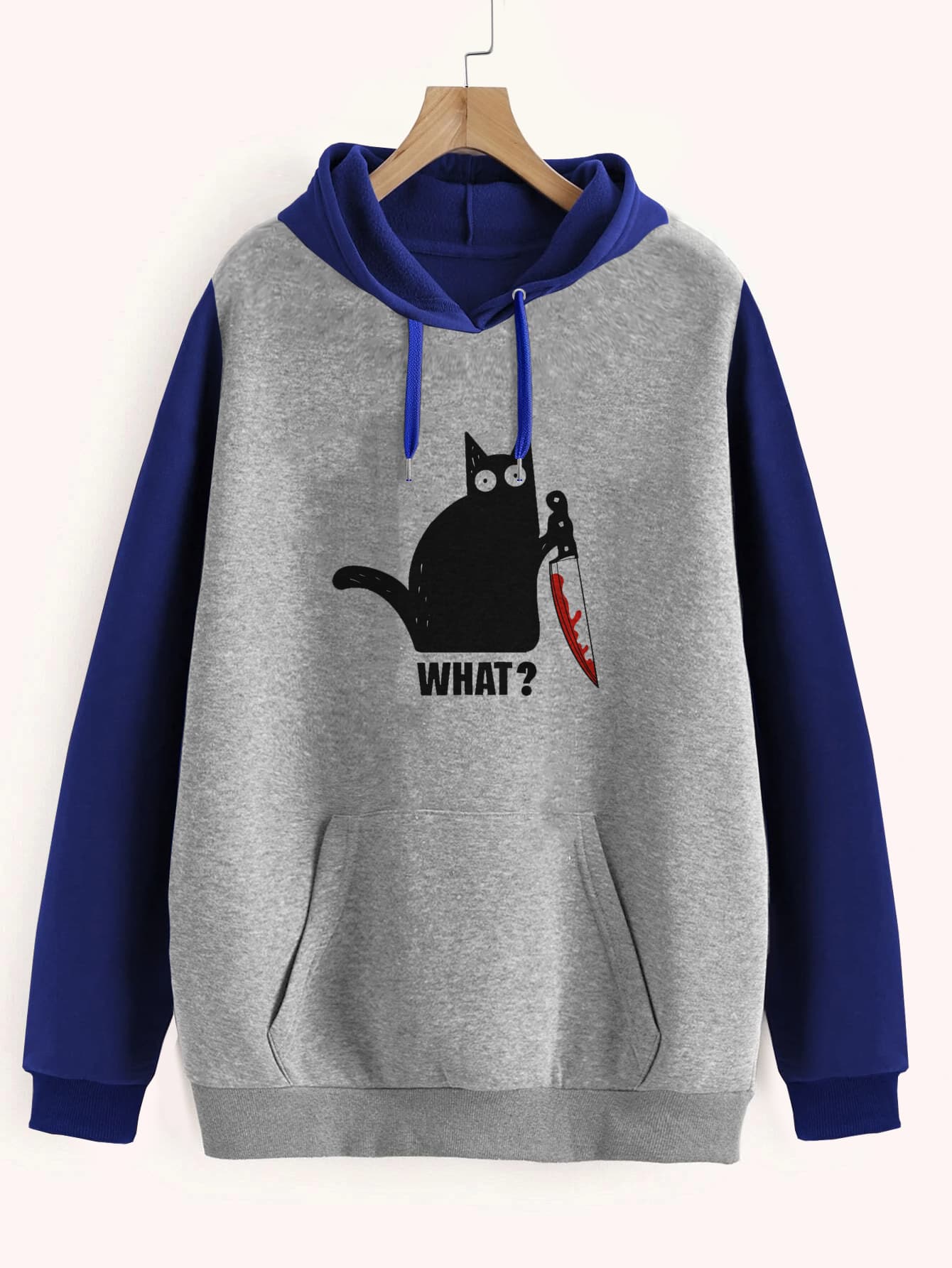 Buzo ancho hoodie Gato Asesino