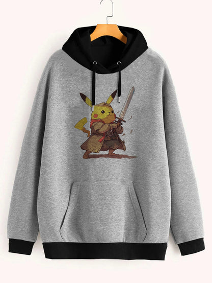 Buzo ancho hoodie Pikachu Guerrero