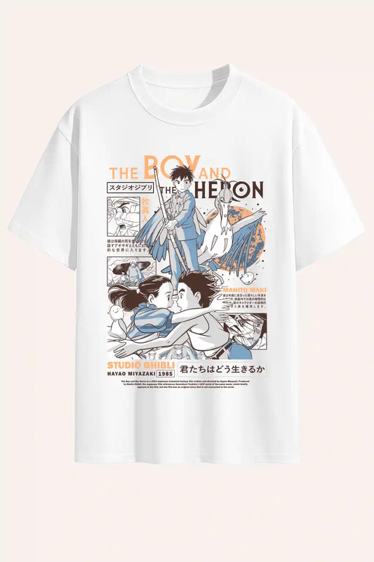 Camiseta el niño y la garza